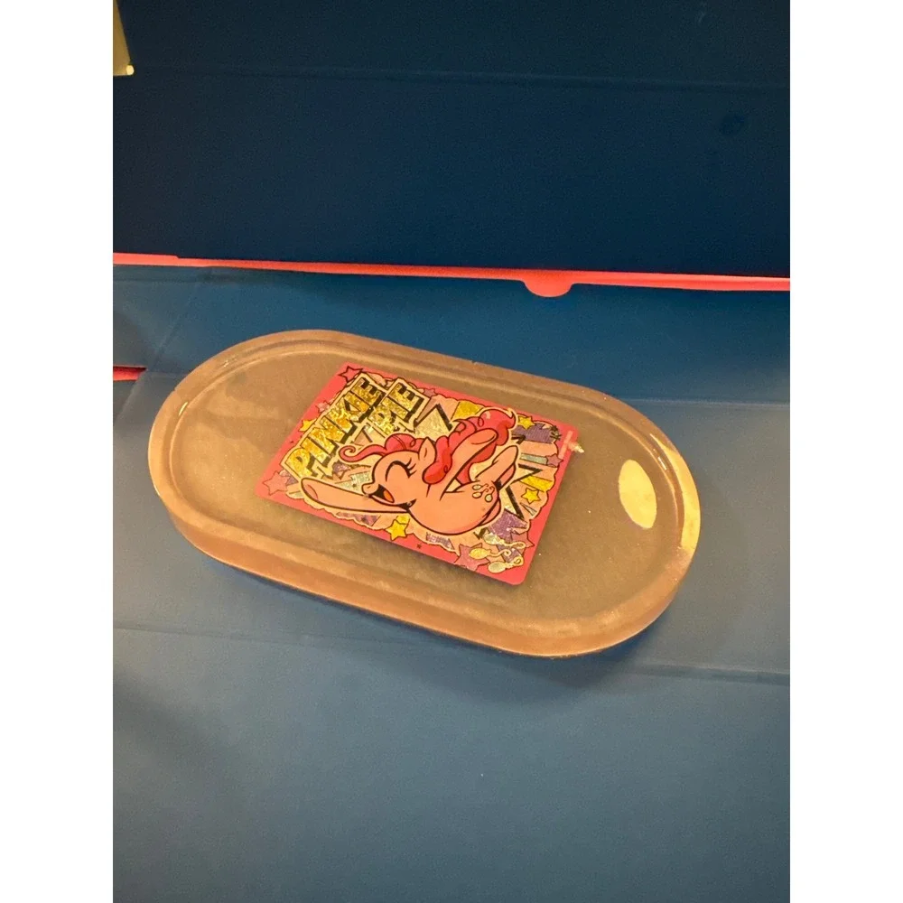 Pinkie Pie My Little Pony Resin Trinket Tray Glitter Oval Jewelry Dish Handmade